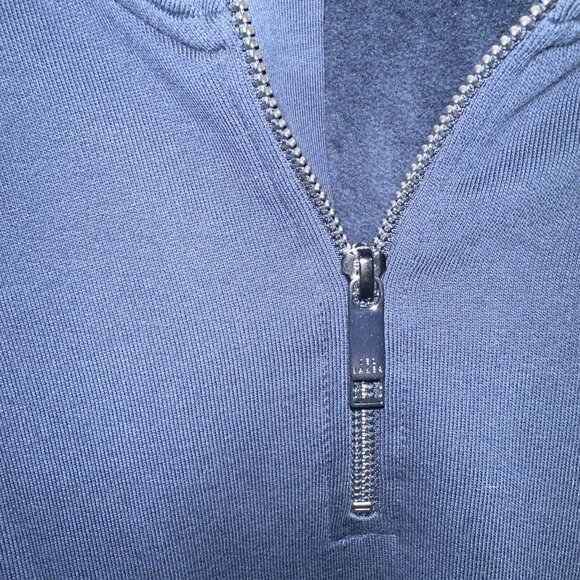 Ted Baker London Men’s Navy 1/2 Zip Preppy Pullover Casual Sweater Size 4 - Picture 8 of 12